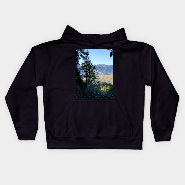 trees and hills Kids Hoodie by Ferith12